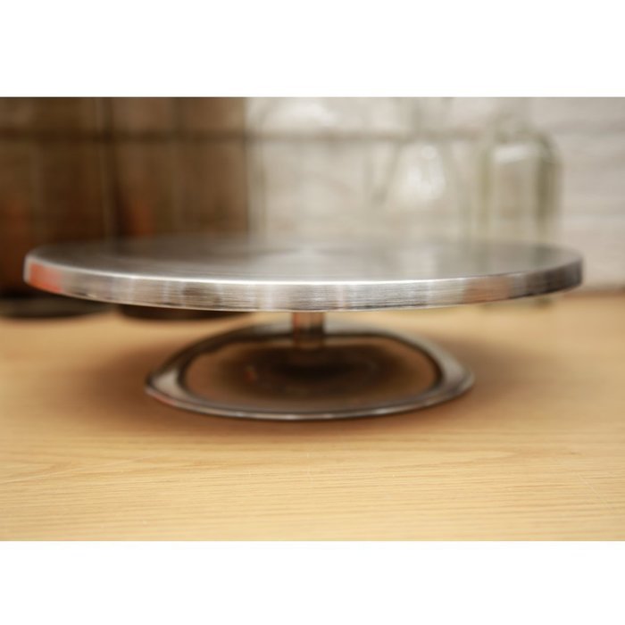 Hanason Cake Decorating Stainless Turntable and Cake Stand N4