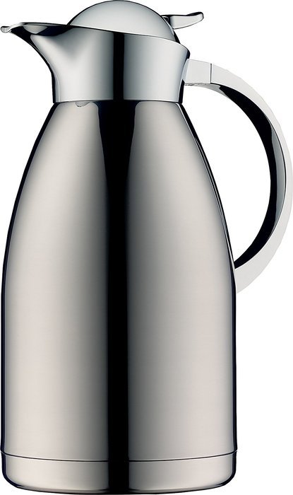 Alfi Albergo Top Therm Vacuum Insulated Carafe for Hot and Cold Beverages, 1.5 L, Stainless Steel N2