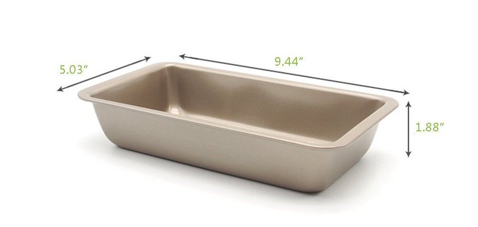 Bestwoohome Nonstick Bakeware Cake Baking/Roasting Pans for Kitchen (9 x 7 Inches) N9