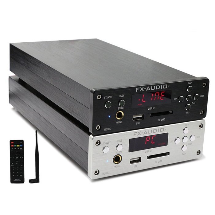 FX Audio M-200E Hi-Fi SD Card Mini Amplifier (Silver) N3
