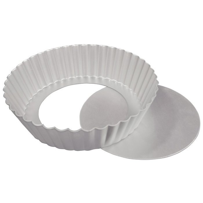 Fat Daddio's Anodized Aluminum Fluted Tart Pan, 10 Inches by 2 Inches N2