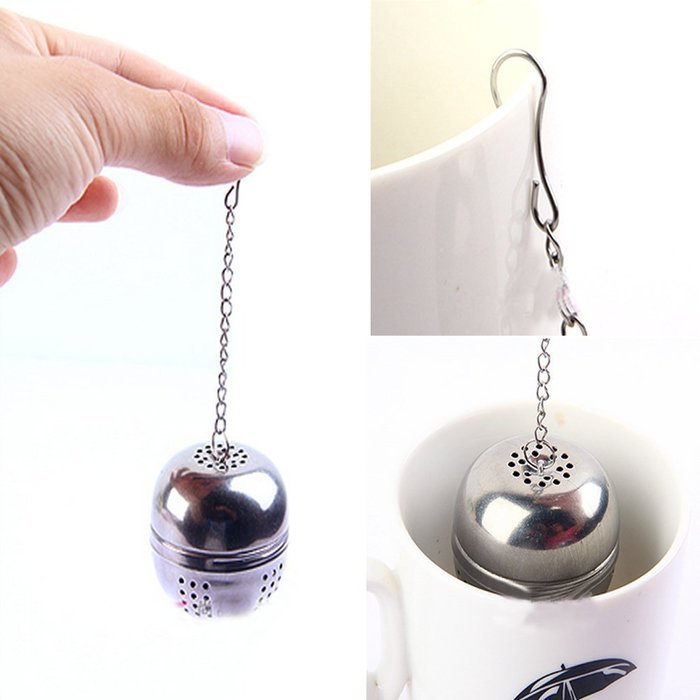 Estone&reg; Multi-function Stainless Steel Tea Leaf Spice Ball Strainer Infuser Hook Kitchen N4