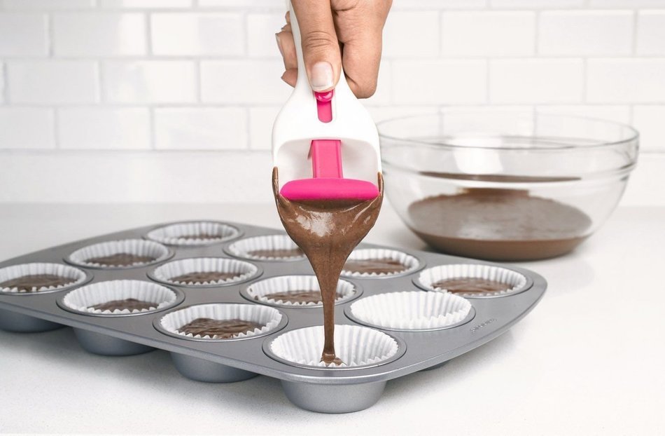 Generic NV_1008002581_YC-US2 tchenol Scoop White Fill Muff Baking Pastry Tool oop W Pan Liner Kids Fill Cupcake... N2