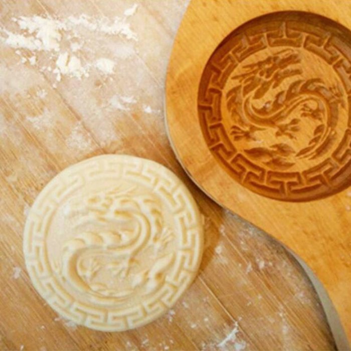 Wooden Printing Models Biscuit Baking Mold Moon Cake/Small Pastry Mold-A573 N2