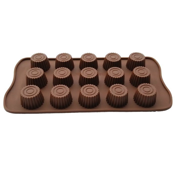 Fanhesheng Silicone Concentric circles Shaped Baking Molds for Chocolate Candy Molds, Ice Molds, Silicone Molds... N2