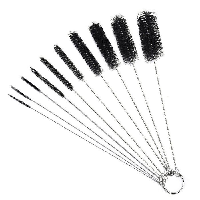 Gospire Cleaning Brushes 8.2 Inch Nylon Tube Brush Pipe with Packing Box 10 pieces N3