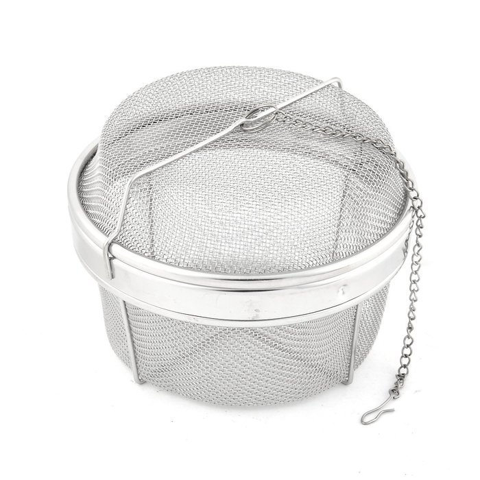 uxcell Wire Mesh Twist Locking Sphere Ball Spice Herb Tea Strainer Filter 13cm Dia N2
