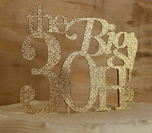 All About Details Gold The Big 3OH! Cake Topper N2
