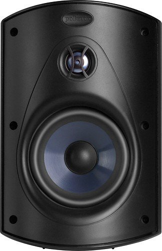 Polk Audio - Atrium6 5-1/4" Outdoor Speakers (Pair) - Black