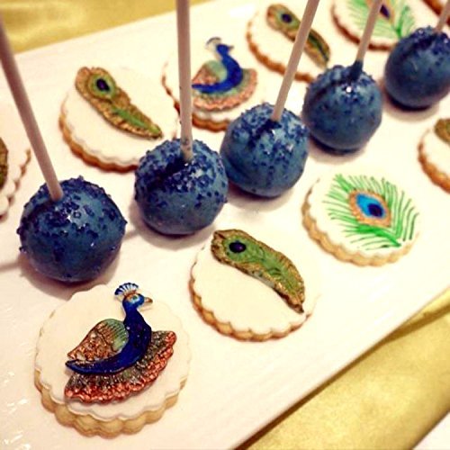 Anyana Peacock Feathers Silicone Fondant Mold Cake Decorating Pastry Gum Pastry Tool Kitchen Tool Sugar Paste... N4