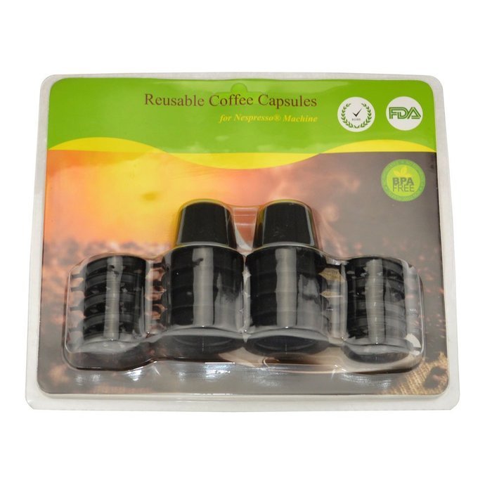 Reusable Nespresso Capsules - 10 Pack -Compatible with Essenza, Inissia, Milk, Citiz, Gran Maestra, Maestria,... N6