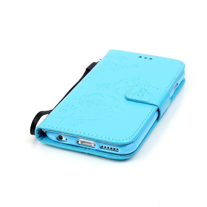 iPhone 7 Case,PHEZEN Embossed Flower Butterfly PU Leather iPhone 7 Wallet Case [Magnetic Closure] [Credit Card... N42