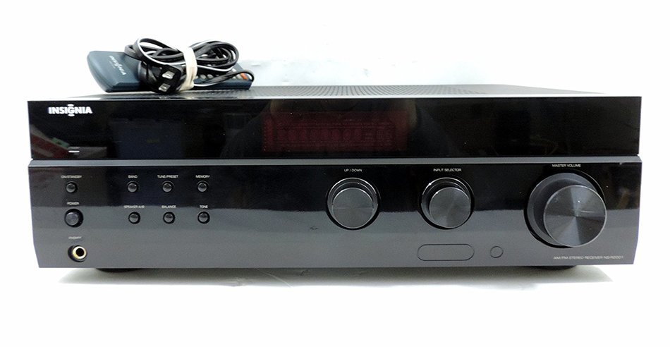 InsigniaTM NS-R2001 200W 2.0 Channel Stereo Receiver black N3