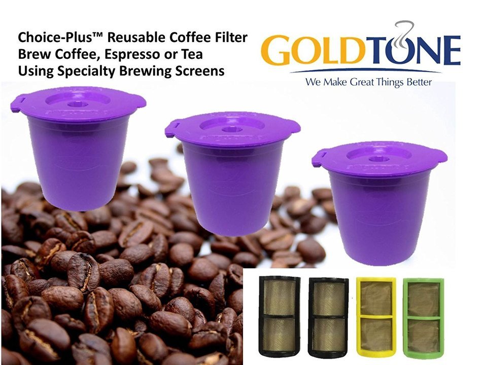 GoldTone (TM) Coffee Filter Replacement for Keurig Home Single Cup Brewing Systems, The Only Filter that Brews... N3