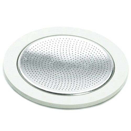 Bialetti Replacement Gasket & Filter for 6 Cup Espresso Maker (Bundle of 2)