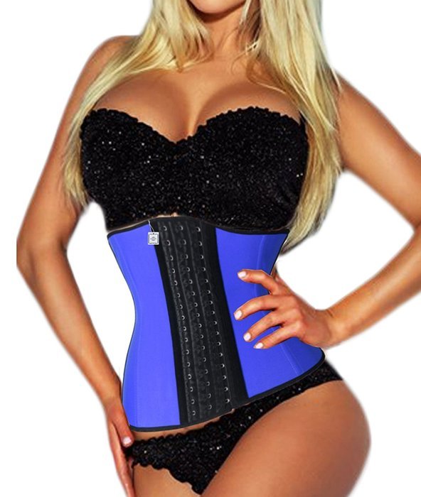 Women's 14 Steel Bone Solid Latex Sports and Fitness Waist Trainer Cincher N7