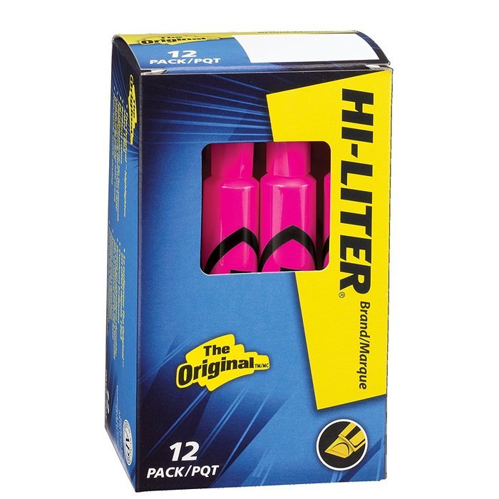 HI-LITER Desk Style, Blue, Box of 12 (24016) N11
