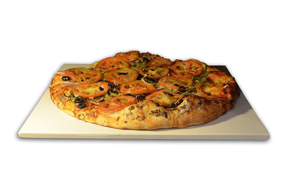 Simply Ample Pizza Stone 16x14&rdquo; Rectangular Cordierite Baking Stone for Oven or Grill N6