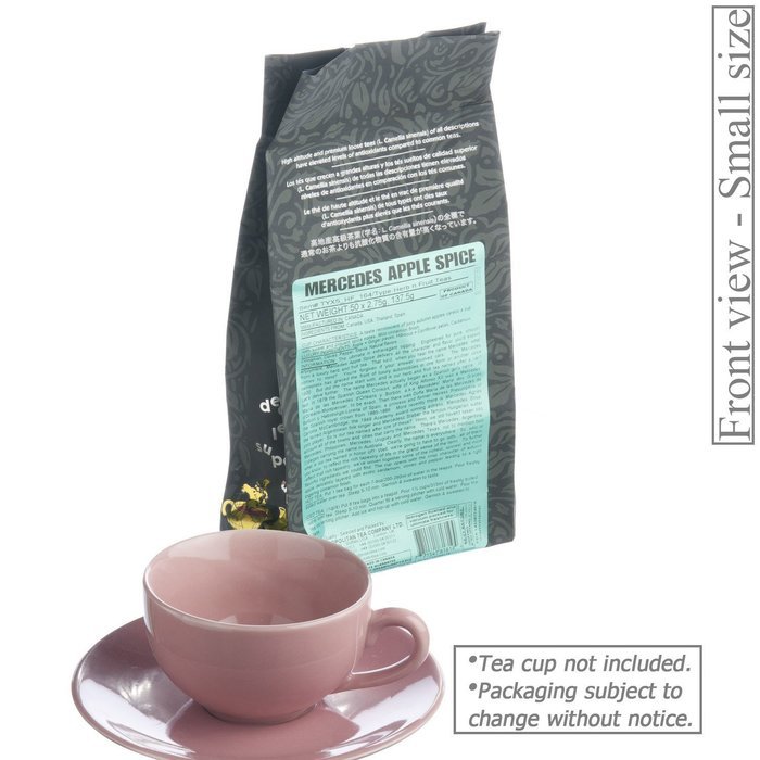 Metropolitan Tea 50 Count Pyramid Shaped Teabags, Mercedes Apple Spice N5