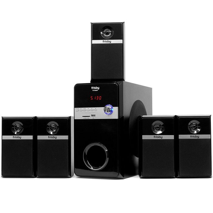 Frisby FS-5080BT 5.1 Surround Sound Home Theater Speakers System with Bluetooth USB/SD/AUX and Remote N7