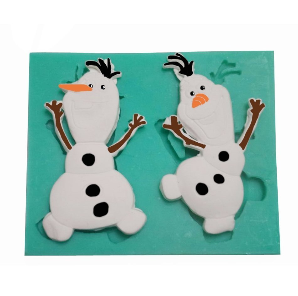 Olaf Frozen Sparkle Silicone Fondant Mold Chocolate Mold Sugar Mold Candy Mold