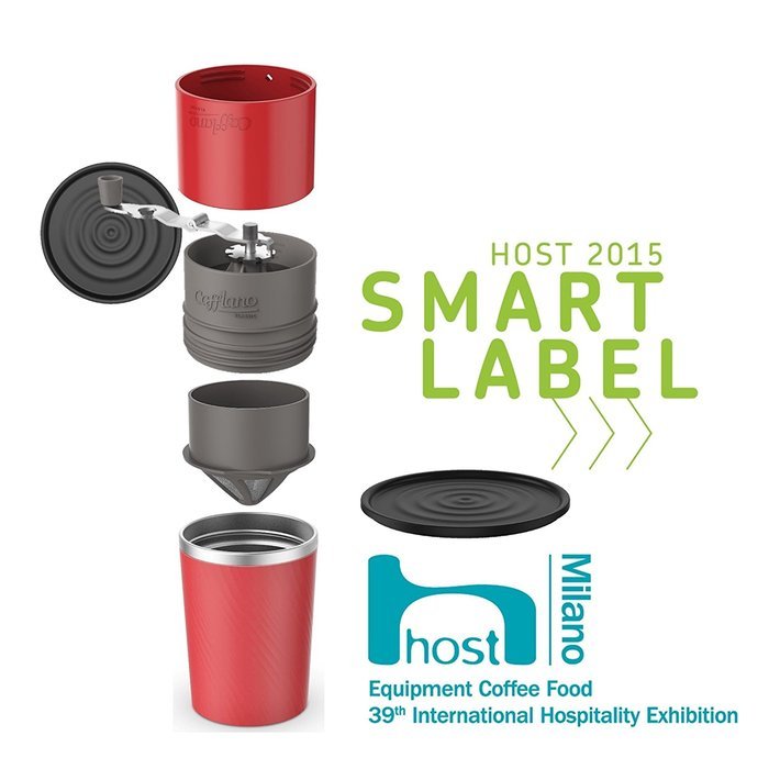Cafflano Klassic- Portable All-in-One Pour Over Coffee Maker (Red) N8