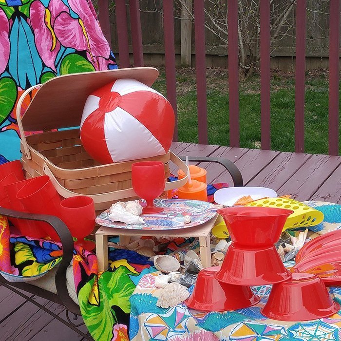 Picnic Pie Basket Handmade in USA N4