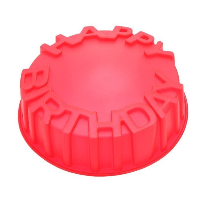 Cake Decorating Mould - TOOGOO(R) Happy Birthday Letters Round Baking Cake Pan Mold Candy Mould Cake Decorating... N3
