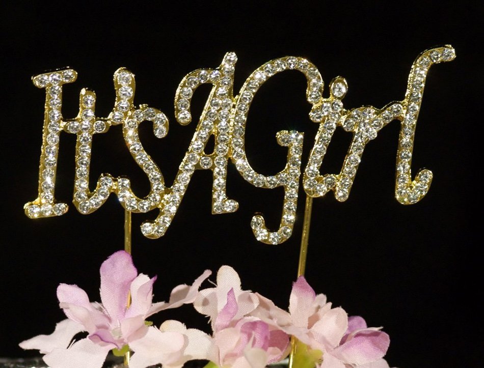 Mr & Mrs Gold Crystal Cake Toppers Bling Gold Cake Decorations Weddings Birthday Anniversary Showers Party by...