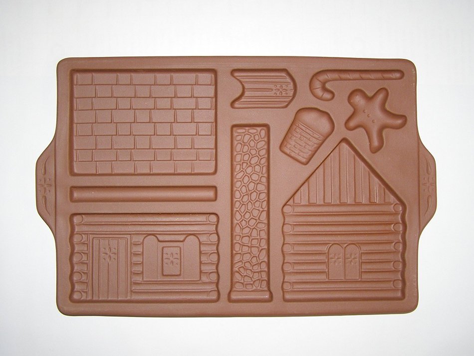 1997 Longaberger Pottery Gingerbread Holiday Home Mold N5