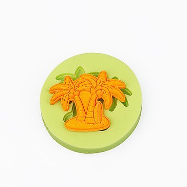 Y&XL&H Summer Beach Palm Tree Cupcake Decoration Silicone Fondant Mold Sugarcraft Tools Polymer Clay Chocolate... N3
