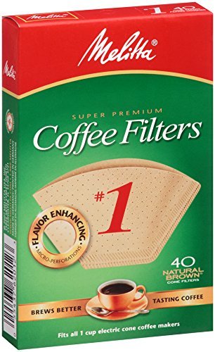 No. 1 Cone Coffee Filter In Natural Brown 40 Ct (Pack of 6) by Melitta In N2