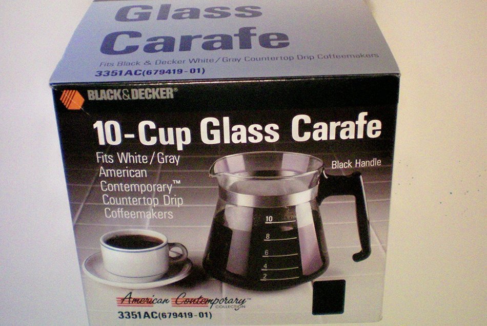 Black & Decker 10-Cup Glass Carafe [Fits Black & Decker Countertop Drip Coffeemakers]