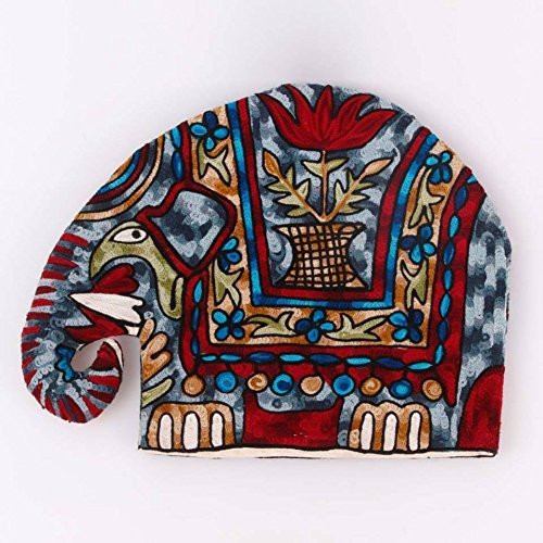 Elephant Quilted Tea Cozy/Embroidered French press cosy/Teapot/cafeti&egrave;re/coffee plunger/kettle/percolator/server... N10