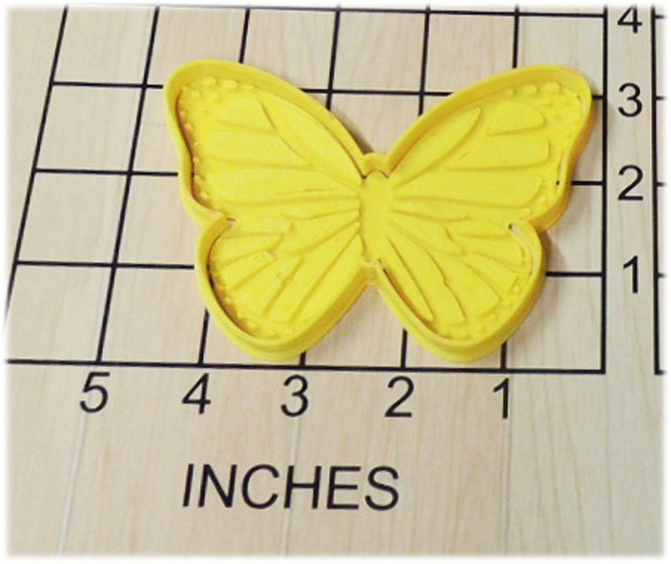 Butterfly Shaped Fondant Cookie Cutter and Stamp #1153
