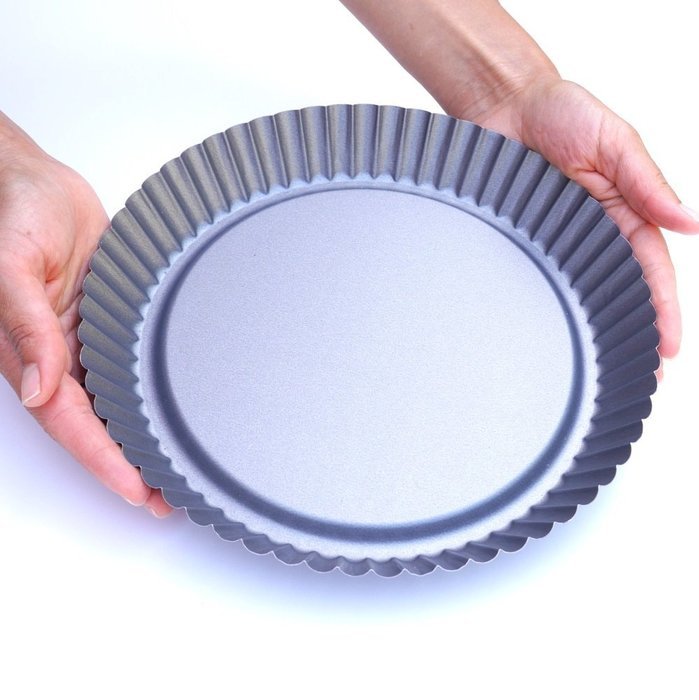 Tart Pan by Vanika, Pack of 2, Non-Stick Coating, Heavy Duty Steel Quiche Pans, PFOA-Free - Excellent Heat Conduction... N2