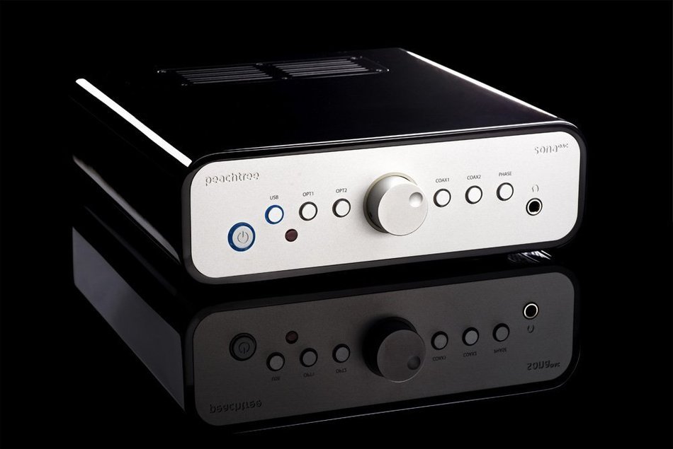 Peachtree Audio SONADAC Digital to Analog Converter/Preamp/Headphone Amplifier (High Gloss Black) N3