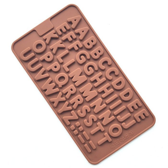 WMSTUDIO Chocolate Mold,DIY 26 Letters of the Alphabet Silicone Kitchen ...