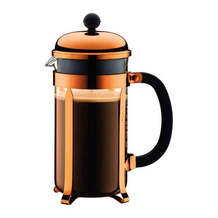 Bodum 8 Cup 1928-18 Chambord Classic Coffee Maker, 34 oz, Copper N2