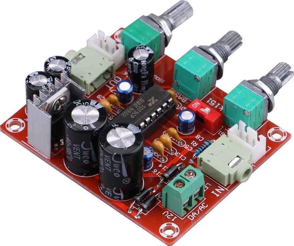 Yeeco AC/DC 12V Digital Power Amplifier Board Audio Processor Tone Plate Sound Beautification Exciter Pre Plate N2