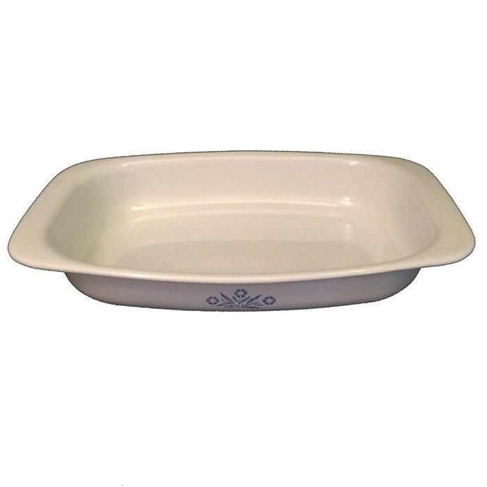 Corning Ware P-21 Open Roaster Cornflower Roasting Pan