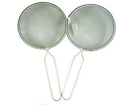 Teanfa Stainless Steel Fine Tea Mesh Strainer Colander Sieve with Handle for Kitchen Food Rice Vegetable N3