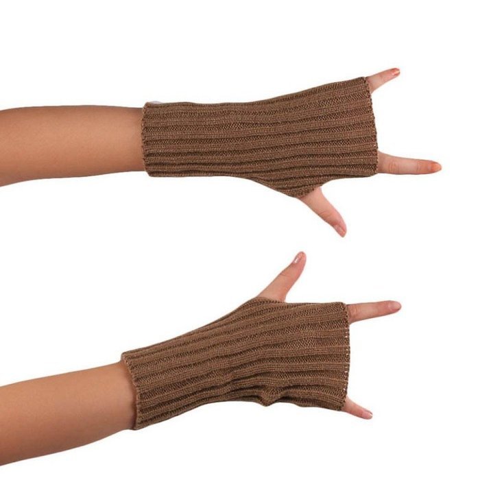 Morecome Fashion Women Girl Knitted Fringe Warm Gloves (Red) N7