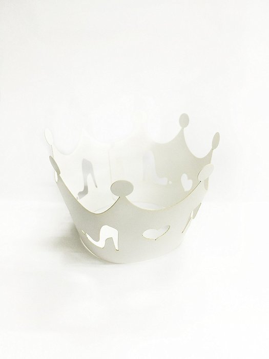 HUAL Cupcake Wrappers 50 Filigree Artistic Bake Cake Paper Cups High-heeled Shoes Lace Laser Cut Liner Baking... N10