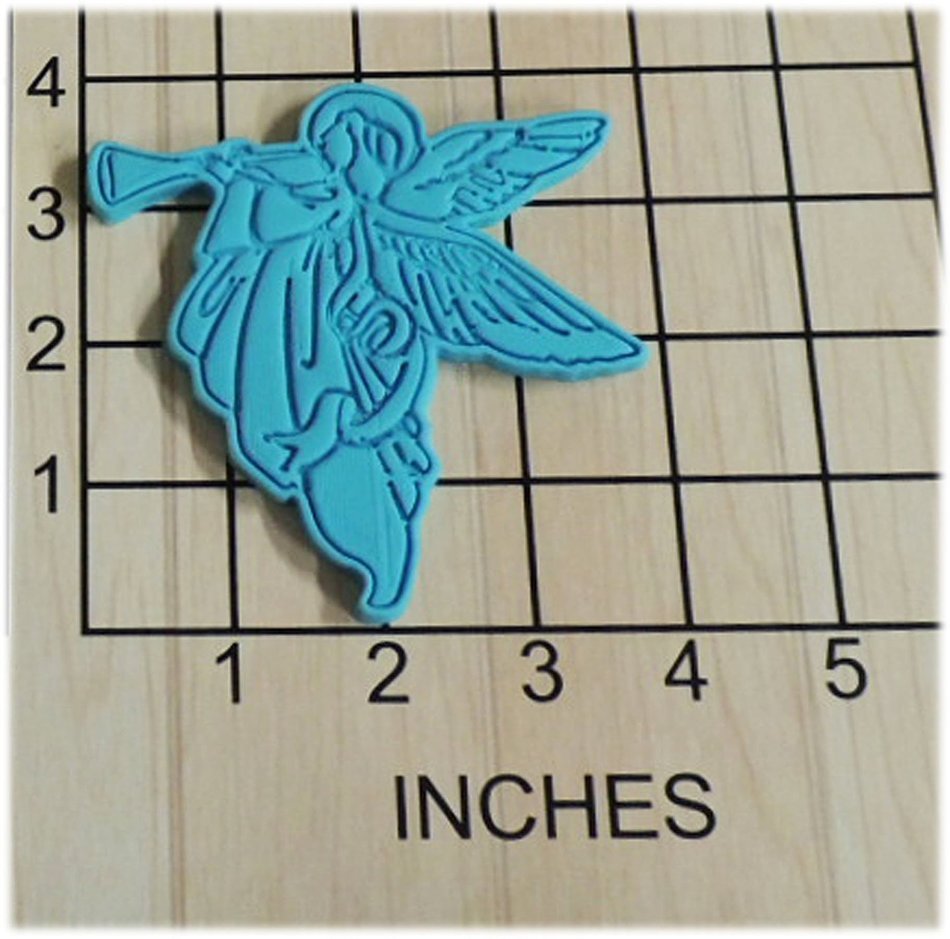 Angel Blowing Trumpet Shaped Cookie Cutter and Stamp #1060