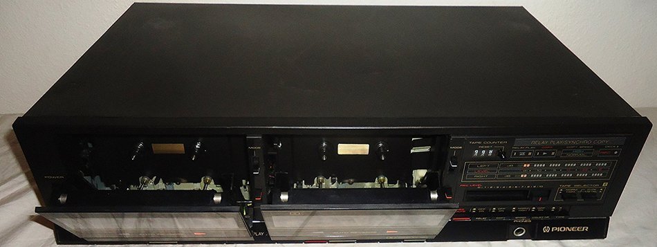 Pioneer Stereo Dual Cassette Tape Deck CT-1280WR - Auto Reverse - Japan 1986 N3