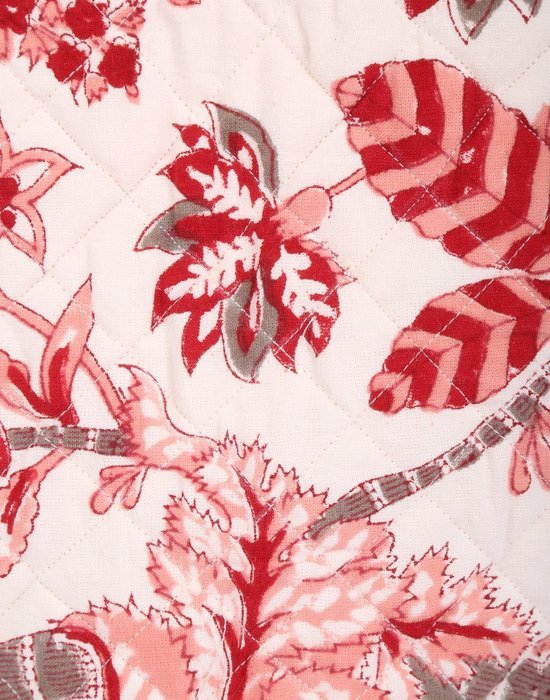 White Tea Cosy Cotton 15x11 Tea Cozy Hand Block Printed Floral By Rajrang N4