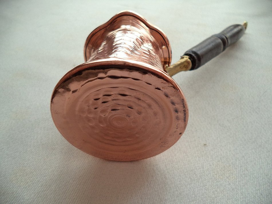 Turkish Coffee Pot Cezve Jazva Jazwa Ibrik Briki 100% Copper N2