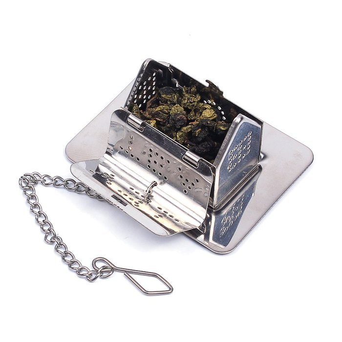 Hot 1pcs Stainless Steel Loose Leaf Tea Strainer Herbal Infuser Spice Strainer Mesh Filter (Bird) TEAI-E N8