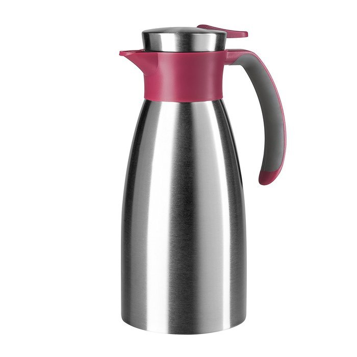Emsa 18/10 Stainless Steel Soft Grip Carafe, 34-Ounce, Black N31